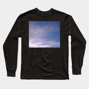 Blue sky, wispy clouds Long Sleeve T-Shirt